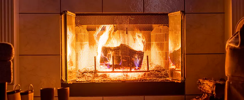Mendota Hearth Landscape Fireplace Installation in Natchitoches, Louisiana