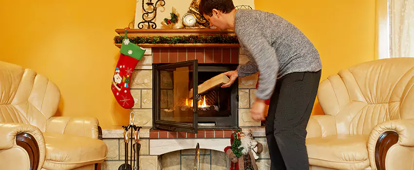 Rusted Metal Fireplace Restoration in Natchitoches, Louisiana